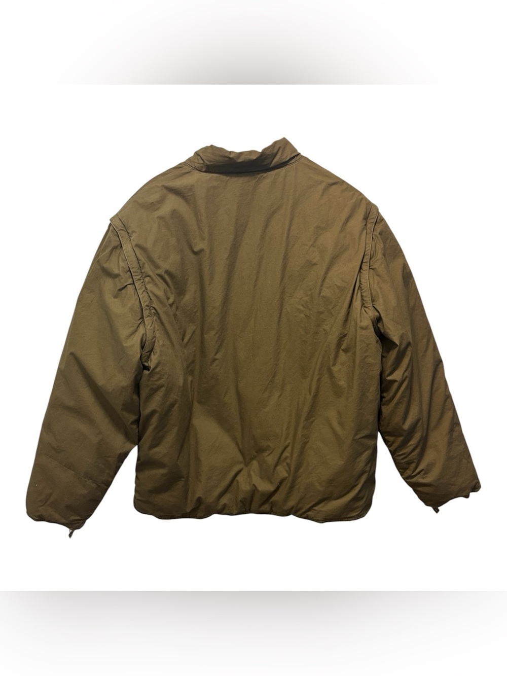 Vintage J. Crew Oarsman Tag Bomber Puffer Jacket Detachable Sleeve Down Gorpcore - Picture 4 of 7